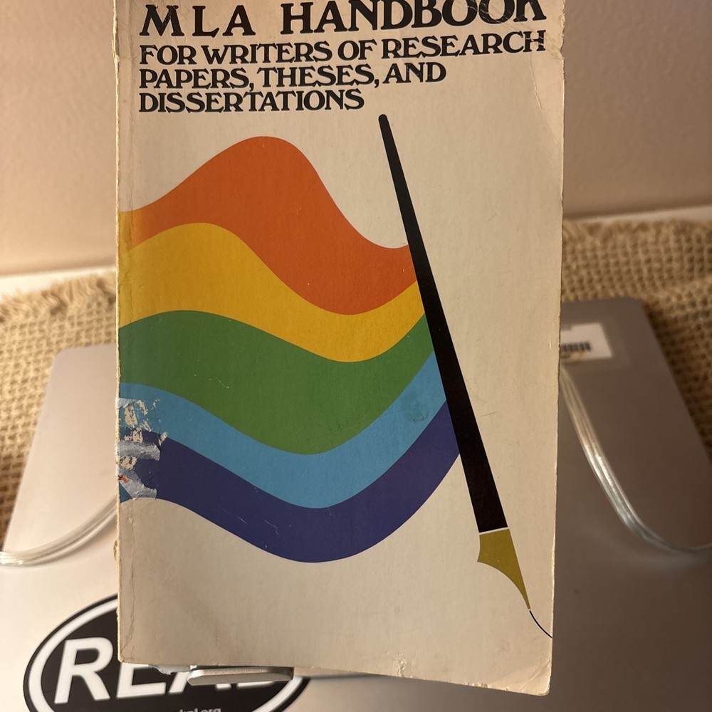 Vintage MLA Handbook for Writers of Research Papers PB Book 1977 Library
