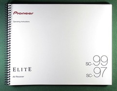 Pioneer SC-99 SC-97 Instruction Manual: Full Color 151 Pages & Protective Covers