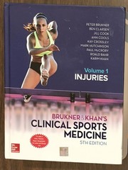 5E Indian International Ed. Brukner/Khan Clinical Sports Medicine Vol 1 Injuries