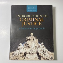 Introduction to Criminal Justice: A Balanced Approach – Paperback – GOOD