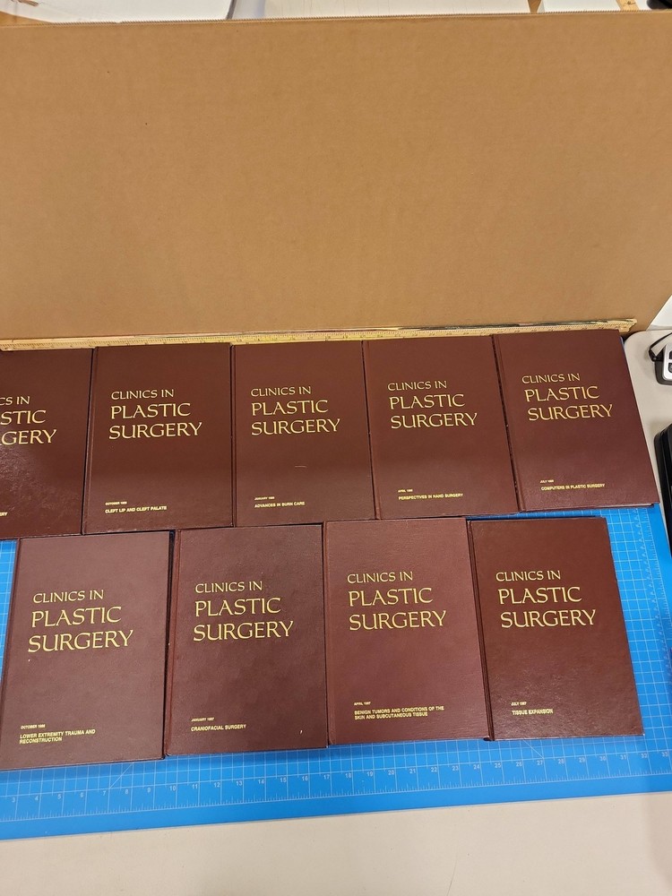 Clinics in Plastic Surgery 9 Vol Set 1985-1987 Saunders Medical Textbooks