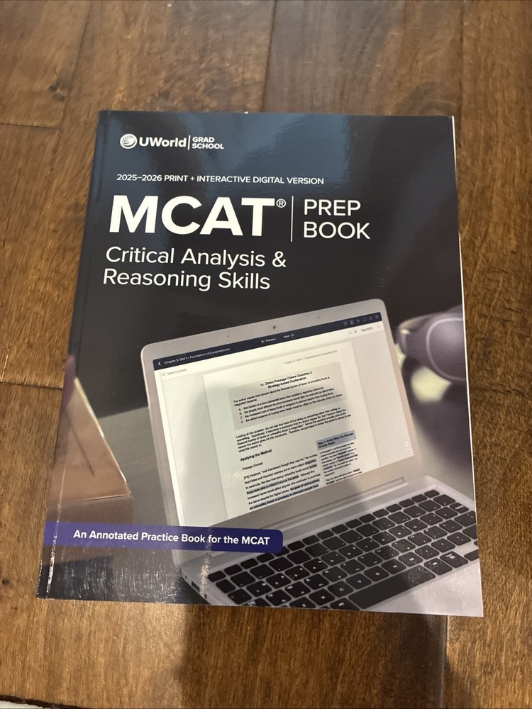 UWORLD MCAT Prep Book Critical Analysis & Reasoning Skills 2025-2026