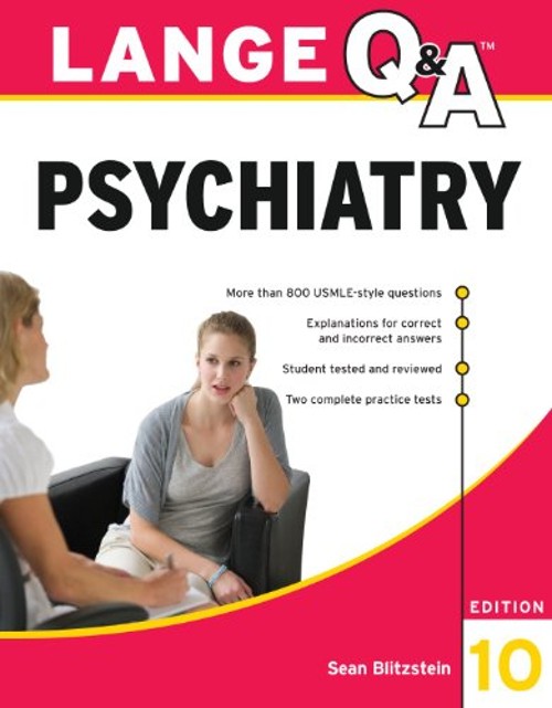 Lange Q&a Psychiatry, 10th Edition Paperback Sean Blitzstein