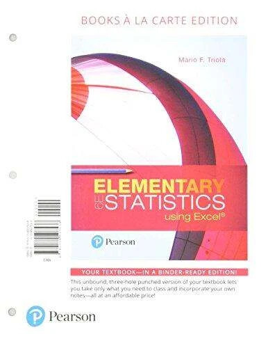 Elementary Statistics Using Excel, Loose-Leaf Edition Plus Mylab Statistics with