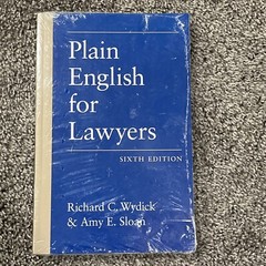 Sealed! NEW Plain English for Lawyers by Amy E. Sloan and Richard C. Wydick 2019