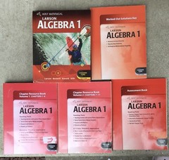 Holt McDougal Larson Algebra 1 Teacher Solution Key Tests Common Core Homeschool