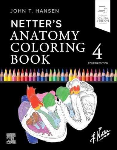 Netter’s Anatomy Coloring Book – Paperback, by Hansen PhD John – Acceptable k