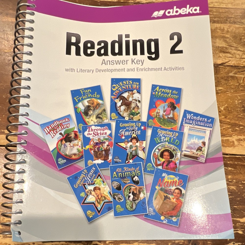 Abeka Reading 2 Answer Key Answer Book, Beginner Elementary, 2020 Spiral Bound