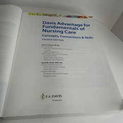 Davis Advantage for Fundamentals of Nursing Care: Concepts, Connections & Skills