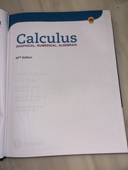 Ap Calculus: Graphical, Numerical, Algebraic Annotated Teacher Edition