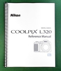 Nikon L320 Reference Manual: 204 Pages & Protective Covers!