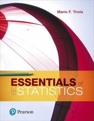 Essentials of Statistics by Triola, Mario F.