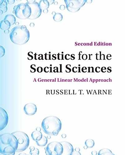 Statistics for the Social Sciences: – Paperback, by Warne Russell T. – Very Good