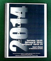 2014 Polaris Sportsman 550 EPS Owner’s Manual: 161 Pages & Protective Covers
