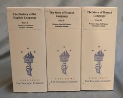 Great Courses The Story Of Human Language John McWhorter Parts 1-3 VHS Guidbooks