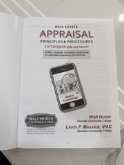 Real Estate Appraisal Principles & Procedures 5th Ed Paperback