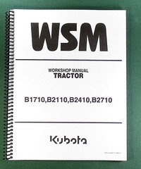 Kubota B1710 Workshop Manual: 370 Pages & Protective Covers!