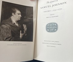 Letters of Samuel Johnson – Hyde Edition 5 volumes complete VG DJ Princeton