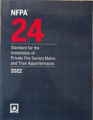 New NFPA 24 2022 Standard for the Installation of Private Fire Service Mains