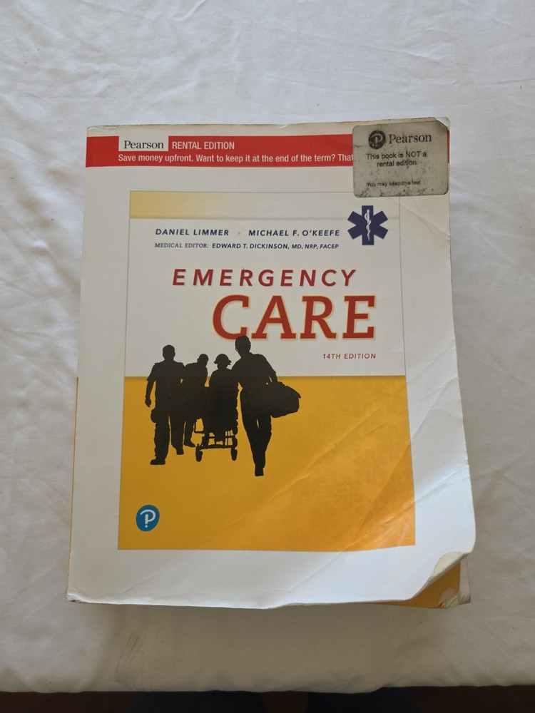 Emergency Care 14th Edition Limmer O’Keefe EMT EMS Textbook