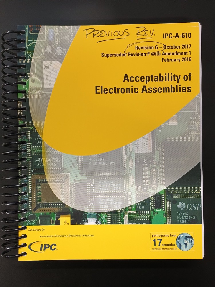 IPC-A-610 Revision G October 2017 Acceptability Of Electronic Assemblies
