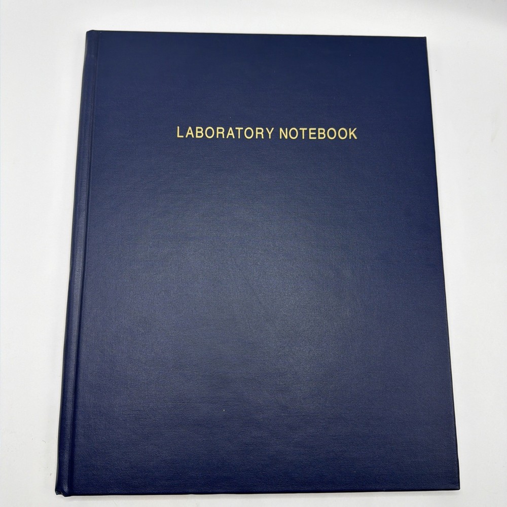 Laboratory Notebook Grid Format 96 Pages 8.5 x 11.25 Inch Lab Blue NEW