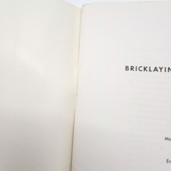 Bricklaying Vocational Training Student’s Textbook By William York Harry Plummer