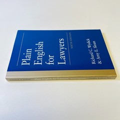 Plain English for Lawyers – Paperback By Richard C. Wydick