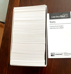 Law in a Flash Cards Torts Emanuel publishing 1997 Study Aid