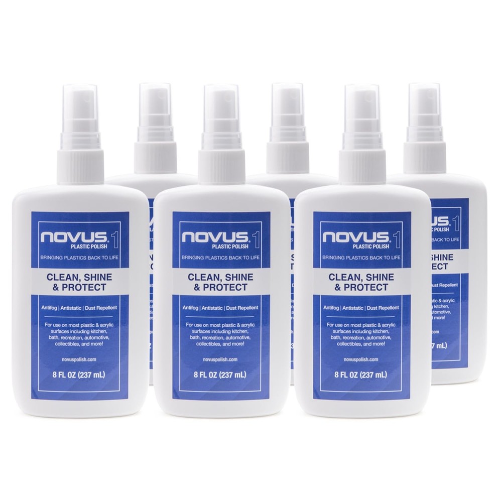 Plastic Clean & Shine 8 oz Bottle Pack of 6 for Ultimate Surface Care