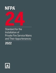 New NFPA 24 2022 Standard for the Installation of Private Fire Service Mains PB