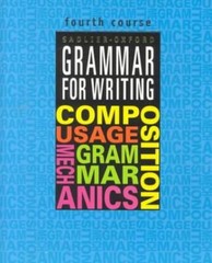 Grammar for Writing, 4th Course (Grammar for Writing Ser 1) – Paperback – GOOD