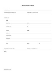 BookFactory Black Laboratory Notebook 96 Pages .25” Grid Format, 8 7/8” x