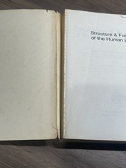 Vintage Structure & Function of the Human Body Book by MEMMLER AND RADA 1970