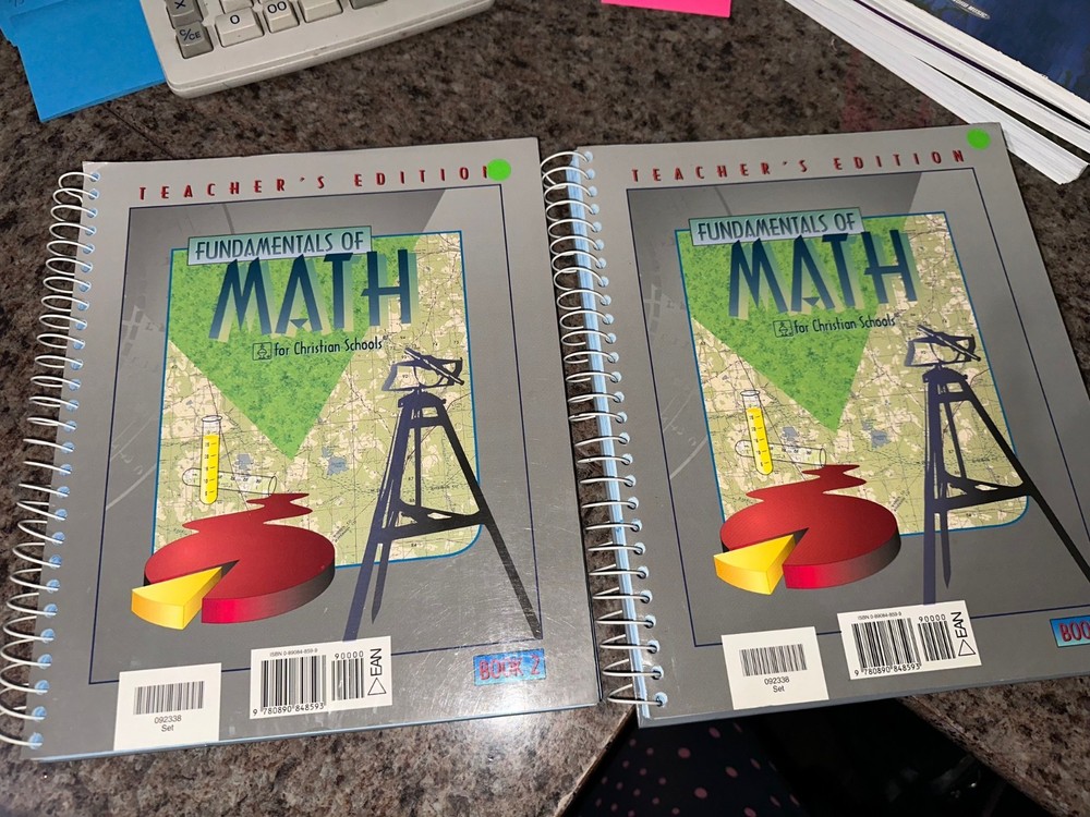Fundamentals of Math for Christian Schools Teacher’s Edition Book 1 and Book 2