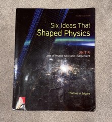 Six Ideas That Shaped Physics: Unit R Laws of Physics are Frame-Independent Okay