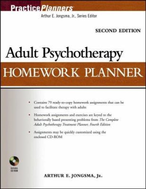 Adult Psychotherapy Homework Planner Compact Disc Arthur E., Jr.