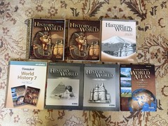 Abeka 7th grade History of the World, Teacher student curriculum Test quiz Keys