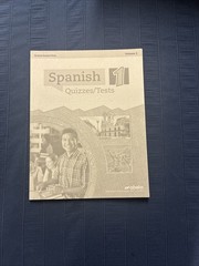 A Beka Spanish 1 Quiz & Test Book Volumes 1 and 2 – Student Tests Quizzes ABeka