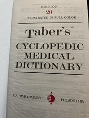 Taber’s Cyclopedic Medical Dictionary : Thumb-Indexed Version by Donald Venes…