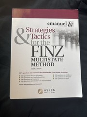 Bar Review Ser.: Strategies and Tactics for the Finz Multistate Method by Steven