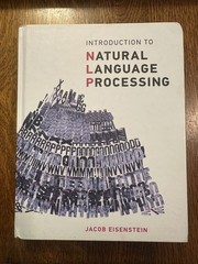Introduction to Natural Language Processing (Adaptive Computation and Machine Le