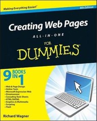Creating Web Pages All-in-One For Dummies – Paperback – VERY GOOD