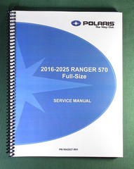 2016-2025 Polaris Ranger 570 Service Manual: w/ Protective Covers