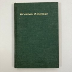 Elements of Integration Robert G Bartle John Wiley & Sons 1966 Math Textbook HC
