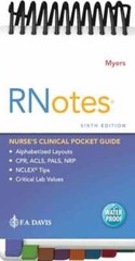 RNotes®: Nurse’s Clinical Pocket – Spiral-bound, by Myers RN BSN – Very Good