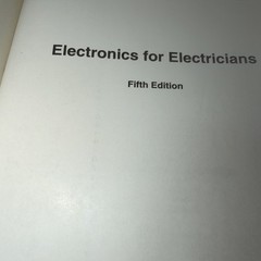 ELECTRONICS FOR ELECTRICIANS ~ Stephen L. Herman ~ 5th Edition