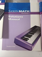 Saxon Intermediate 4th Grade, Student Edition, Tests, Wkbk, Solution, 5 Books ✅