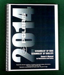 2014 Polaris Scrambler XP 1000 ATV Owner’s Manual: 152 Pages & Clear Covers!