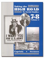 Taking the High Road to Social Studies, Book 7-8 Vol. 2 (344 pages)